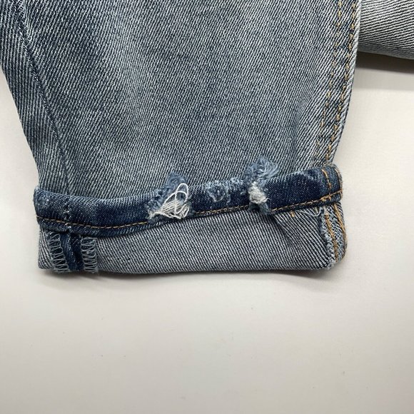 No Boundaries JR Women's High Rise Cuffed Capri Jeans Size 7 Lt Wash - Picture 9 of 9